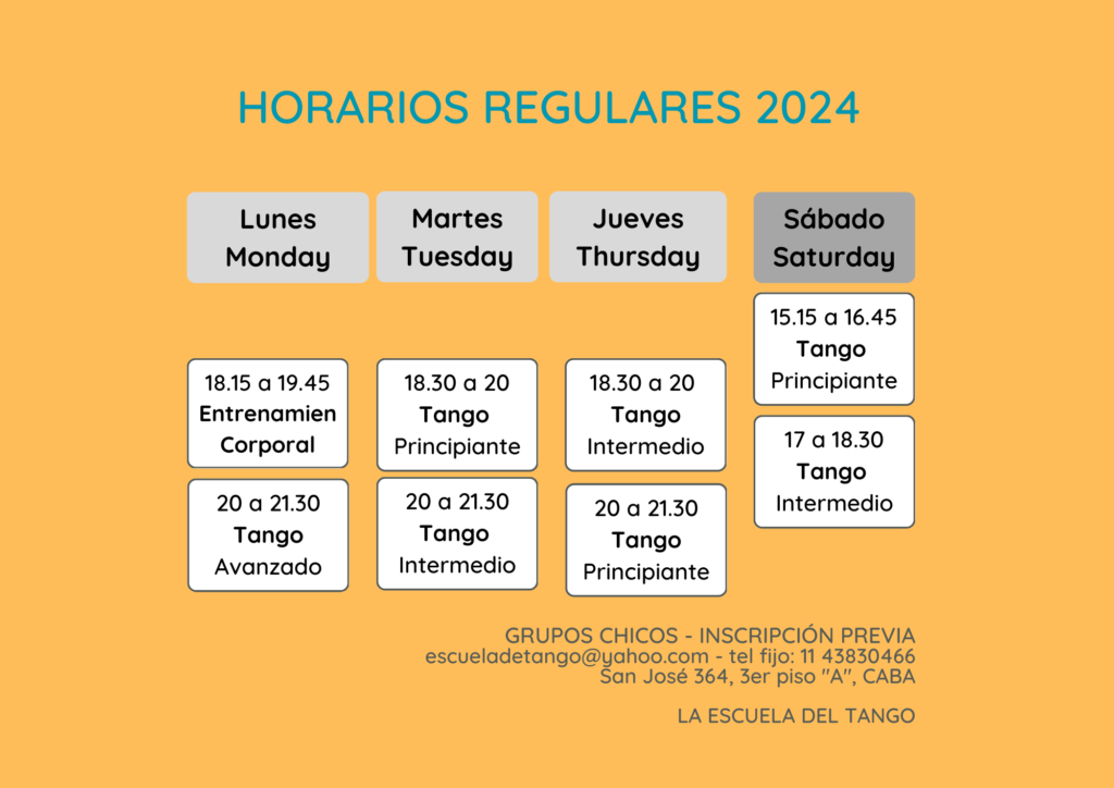 Horarios Regulares Cursos Regulares 